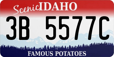 ID license plate 3B5577C