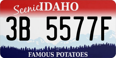 ID license plate 3B5577F