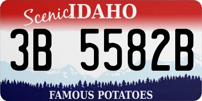 ID license plate 3B5582B