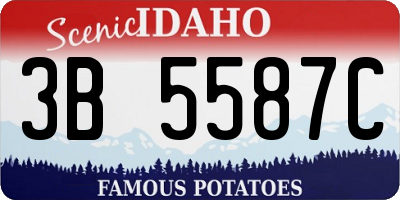 ID license plate 3B5587C
