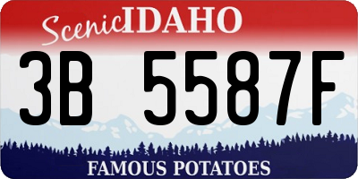ID license plate 3B5587F