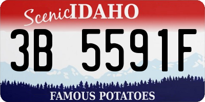 ID license plate 3B5591F