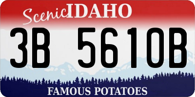 ID license plate 3B5610B