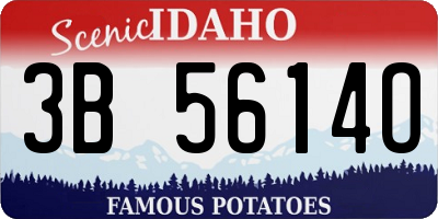 ID license plate 3B5614O