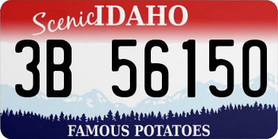 ID license plate 3B5615O