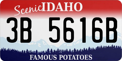 ID license plate 3B5616B