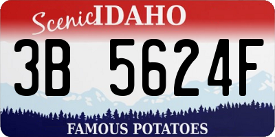 ID license plate 3B5624F