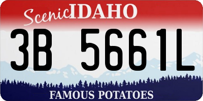 ID license plate 3B5661L