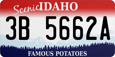 ID license plate 3B5662A