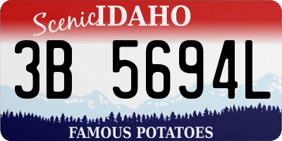 ID license plate 3B5694L