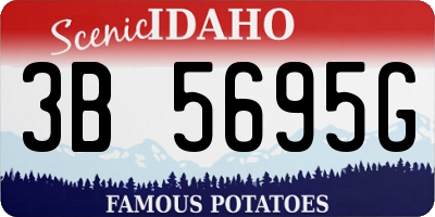 ID license plate 3B5695G