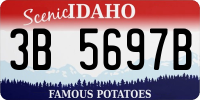 ID license plate 3B5697B