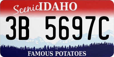 ID license plate 3B5697C