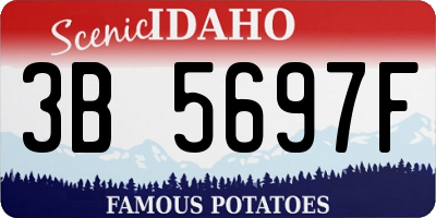 ID license plate 3B5697F