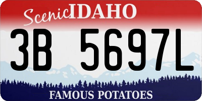 ID license plate 3B5697L