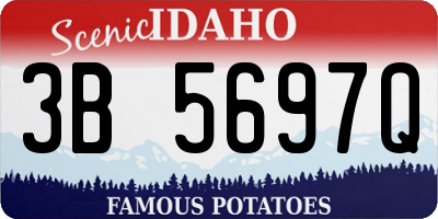ID license plate 3B5697Q