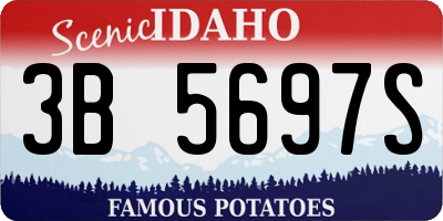 ID license plate 3B5697S