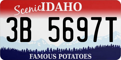 ID license plate 3B5697T