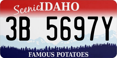 ID license plate 3B5697Y