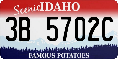 ID license plate 3B5702C