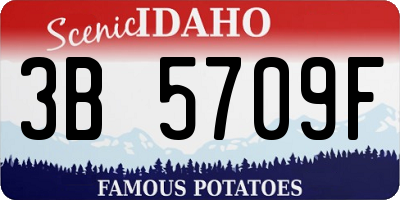 ID license plate 3B5709F