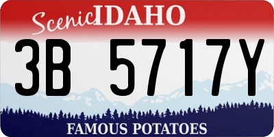 ID license plate 3B5717Y