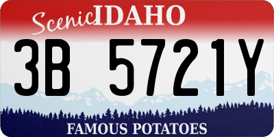 ID license plate 3B5721Y