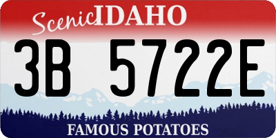 ID license plate 3B5722E