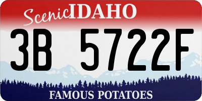 ID license plate 3B5722F