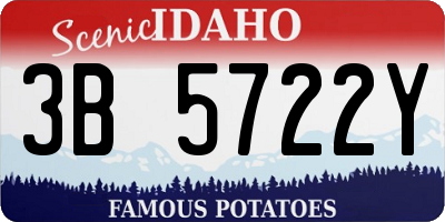 ID license plate 3B5722Y