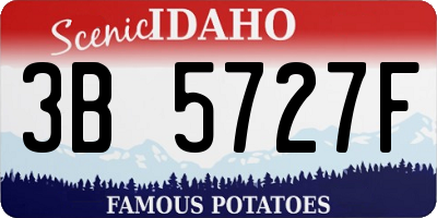 ID license plate 3B5727F