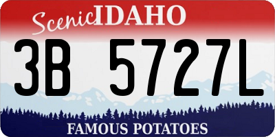 ID license plate 3B5727L