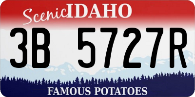ID license plate 3B5727R