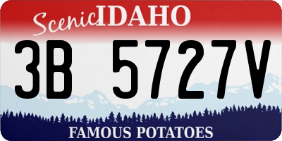 ID license plate 3B5727V