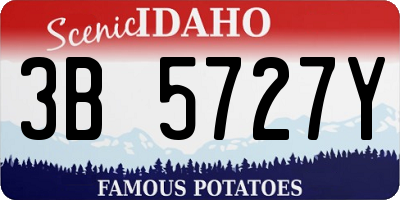 ID license plate 3B5727Y