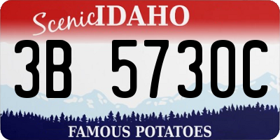 ID license plate 3B5730C