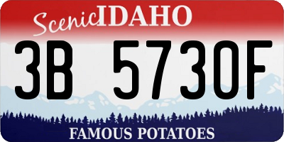 ID license plate 3B5730F
