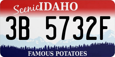ID license plate 3B5732F