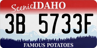 ID license plate 3B5733F