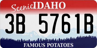 ID license plate 3B5761B