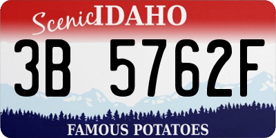 ID license plate 3B5762F