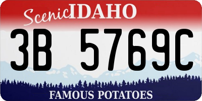 ID license plate 3B5769C