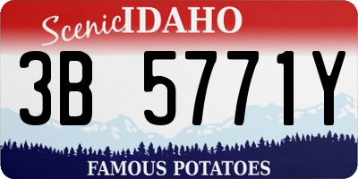 ID license plate 3B5771Y