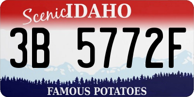 ID license plate 3B5772F