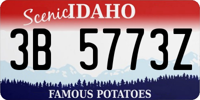 ID license plate 3B5773Z