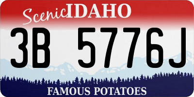 ID license plate 3B5776J
