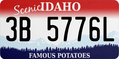 ID license plate 3B5776L