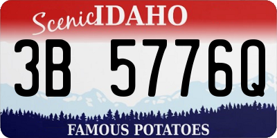 ID license plate 3B5776Q