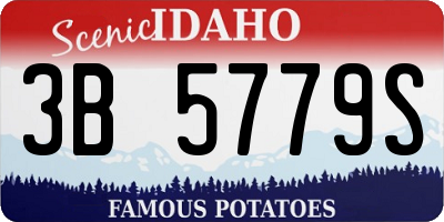 ID license plate 3B5779S