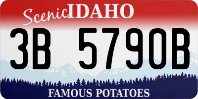 ID license plate 3B5790B